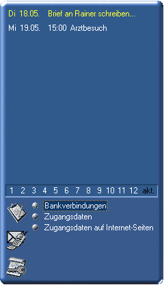 Screenshot vom DesktopKalender